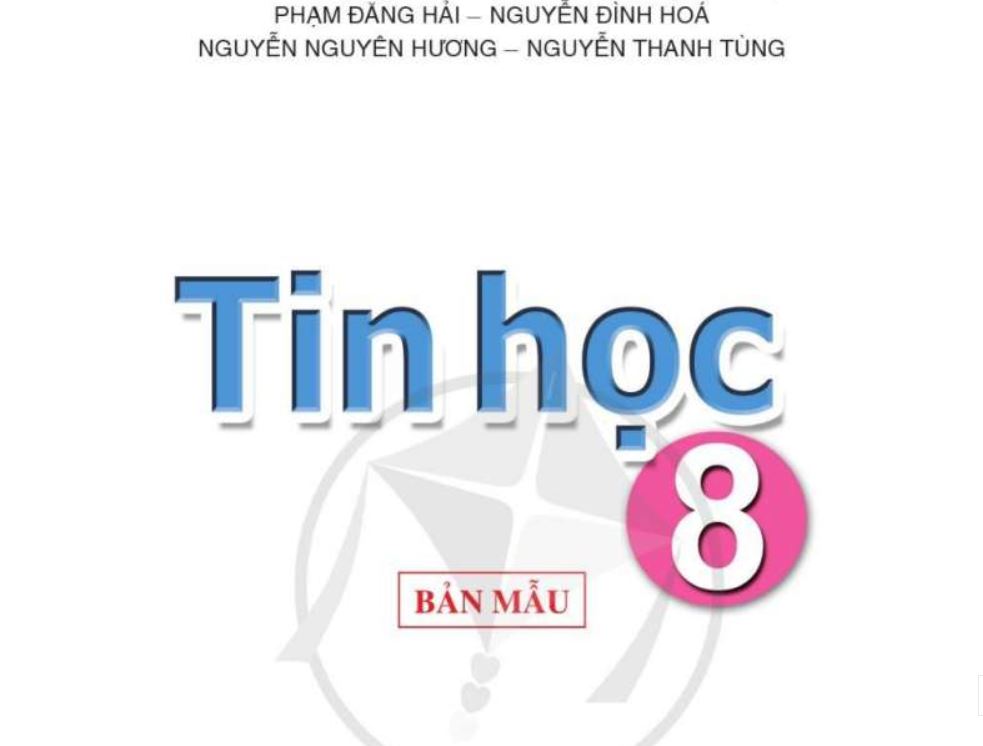 SÁCH GIÁO KHOA TIN HỌC 8 CÁNH DIỀU PDF Miễn phí